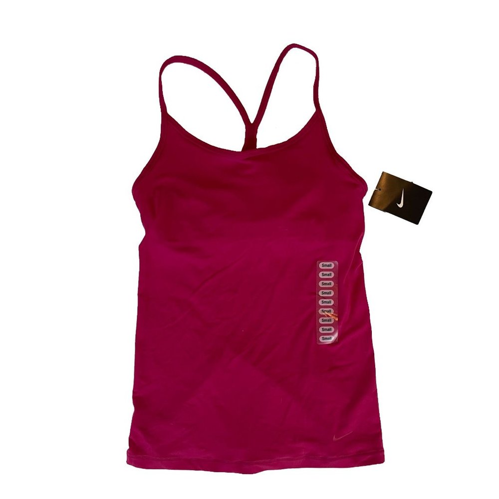 Nike Dri-Fit Small Pink Active Sportswear Workout Tank Top Athletic NEW NWT